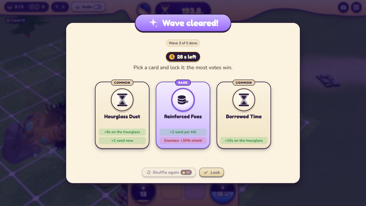 The co-op boon vote: Pick a card and lock it: the most votes win