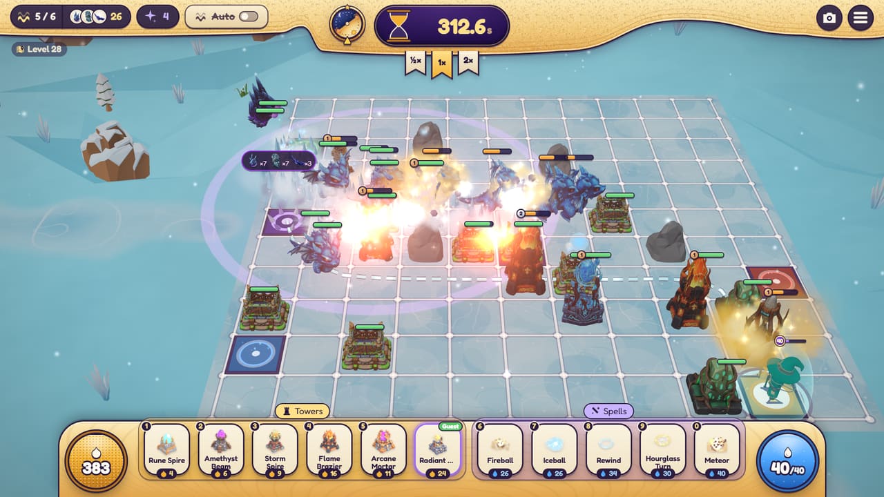 Frozen Reach: Ice, snow and slowing towers